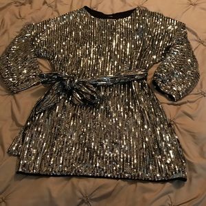 SOLD! Silver/black dress